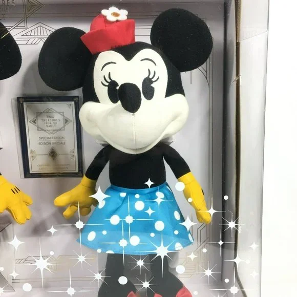 Disney Treasures From The Vault Limited Edition Mickey & Minnie Mouse Plush 15"
